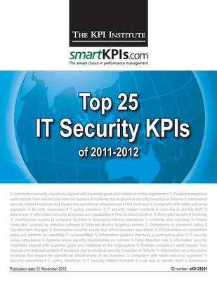 Book cover for Top 25 IT Security KPIs of 2011-2012