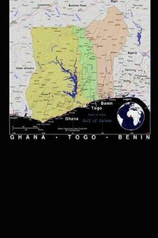 Cover of Modern Day Color Map of Ghana, Togo and Benin in Africa Journal