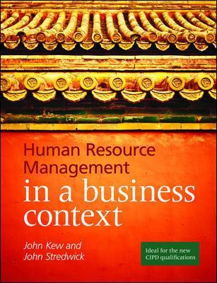 Book cover for Human Resource Management in Context