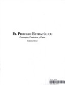 Book cover for Proceso Estrategico Concep Con