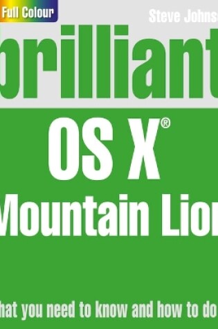 Cover of Brilliant OS X Mountain Lion