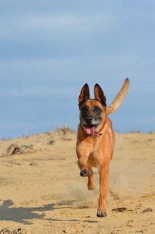 Cover of Belgian Shepherd Dog Malinois Running on the Beach Journal