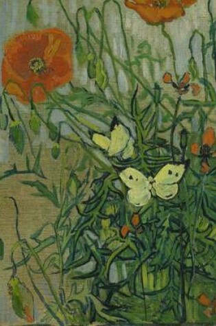 Cover of Butterflies and Poppies, Van Gogh. Graph Paper Journal