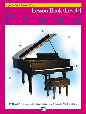 Book cover for Alfred's Basic Piano Library Lesson 4