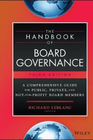 Cover of The Handbook of Board Governance