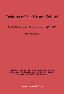 Book cover for Origins of the Urban School