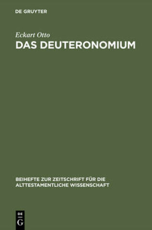 Cover of Das Deuteronomium