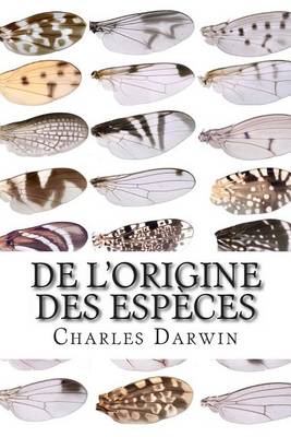 Book cover for De l'Origine des especes