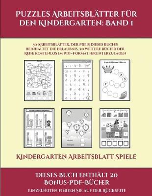 Cover of Kindergarten Arbeitsblatt Spiele (Puzzles Arbeitsblätter für den Kindergarten