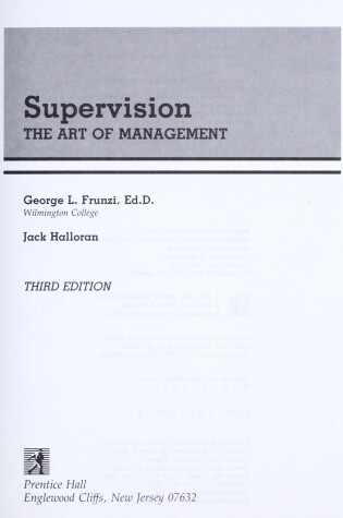 Cover of Supervision