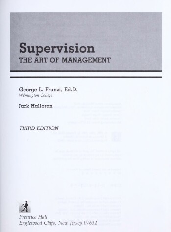 Book cover for Supervision