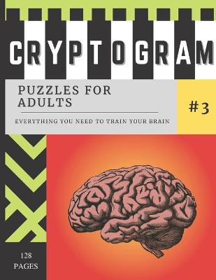 Book cover for Cryptogram puzzles for adults