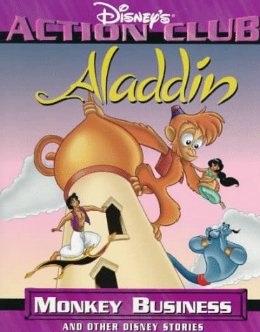 Book cover for Aladdin "Monkey Business" (Disney's Action Club)