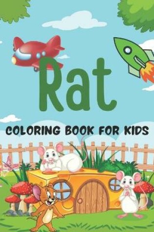 Cover of Rat Coloring Book For Kids