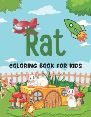 Book cover for Rat Coloring Book For Kids