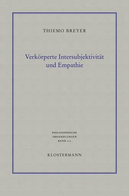 Book cover for Verkorperte Intersubjektivitat Und Empathie