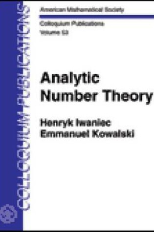 Cover of Analytic Number Theory