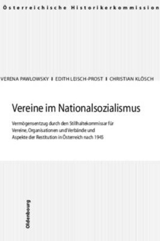 Cover of Vereine Im Nationalsozialismus