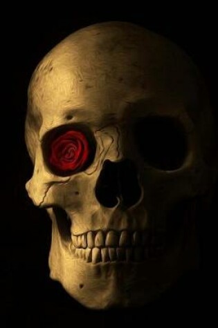 Cover of Skull with an Eye Socket Rose Journal