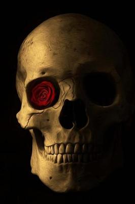 Book cover for Skull with an Eye Socket Rose Journal