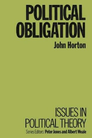 Cover of Political Obligation