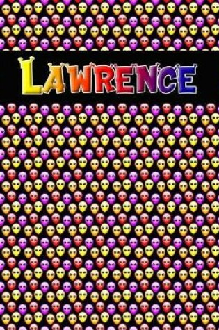 Cover of 120 Page Handwriting Practice Book with Colorful Alien Cover Lawrence