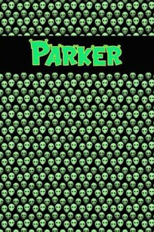 Cover of 120 Page Handwriting Practice Book with Green Alien Cover Parker