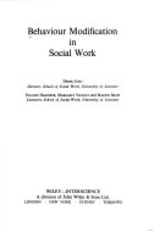 Cover of Behaviour Modification in Social Work