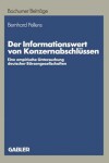 Book cover for Der Informationswert von Konzernabschlüssen