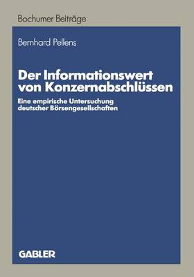 Cover of Der Informationswert von Konzernabschlüssen