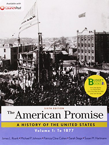 Book cover for Loose-Leaf Version for the American Promise, Volume 1