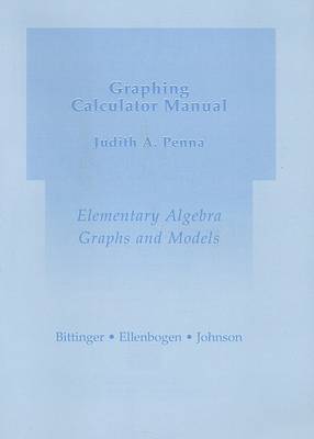 Book cover for Graphing Calculator Manual for Elementary Algebra