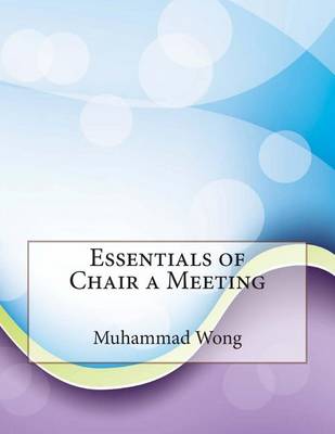 Book cover for Essentials of Chair a Meeting