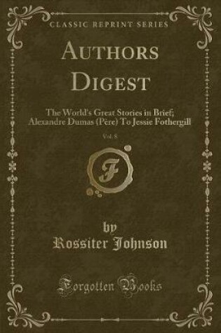 Cover of Authors Digest, Vol. 8