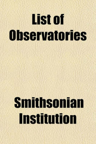 Cover of List of Observatories