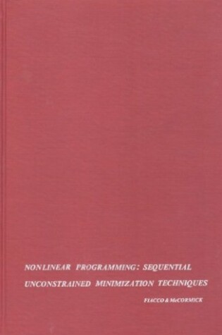 Cover of Nonlinear Programming