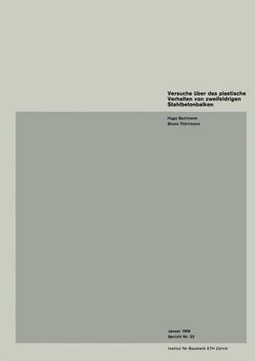 Book cover for Versuche Uber Das Plastische Verhalten Von Zweifeldrigen Stahlbetonbalken