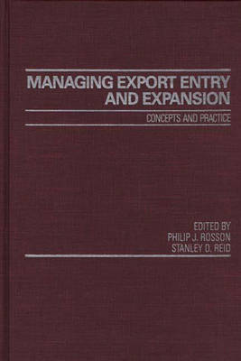 Book cover for Managing Export Entry and Expansion