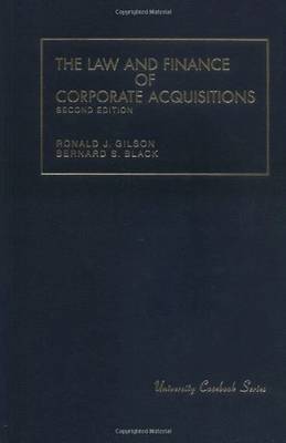 Cover of The Law and Finance of Corporate Acquisitions