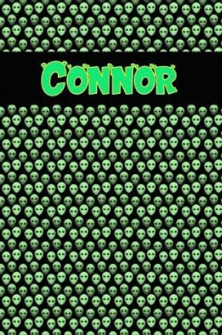 Cover of 120 Page Handwriting Practice Book with Green Alien Cover Connor