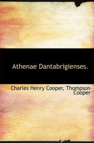 Cover of Athenae Dantabrigienses.