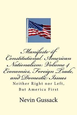 Book cover for Manifesto of Constitutional American Nationalism