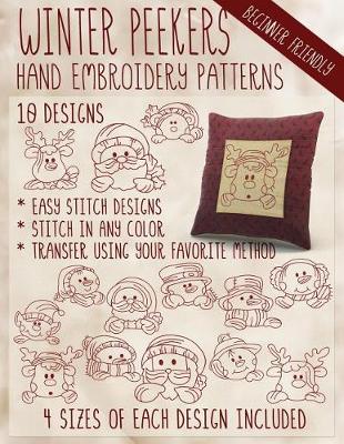 Book cover for Winter Peekers Hand Embroidery Patterns