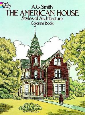 Cover of The American House Styles of Architecture Colouring Book