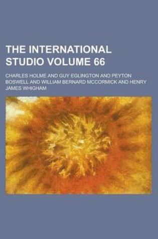 Cover of The International Studio Volume 66