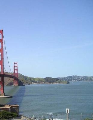 Cover of Golden Gate Bridge Notebook Large Size 8.5 x 11 Ruled 150 Pages Softcover
