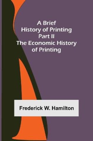 Cover of A Brief History of Printing. Part II