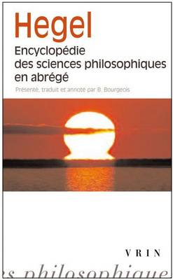 Book cover for Encyclopedie Des Sciences Philosophiques En Abrege