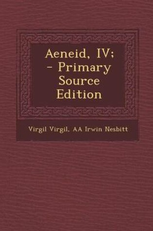 Cover of Aeneid, IV;