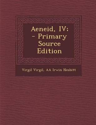 Book cover for Aeneid, IV;